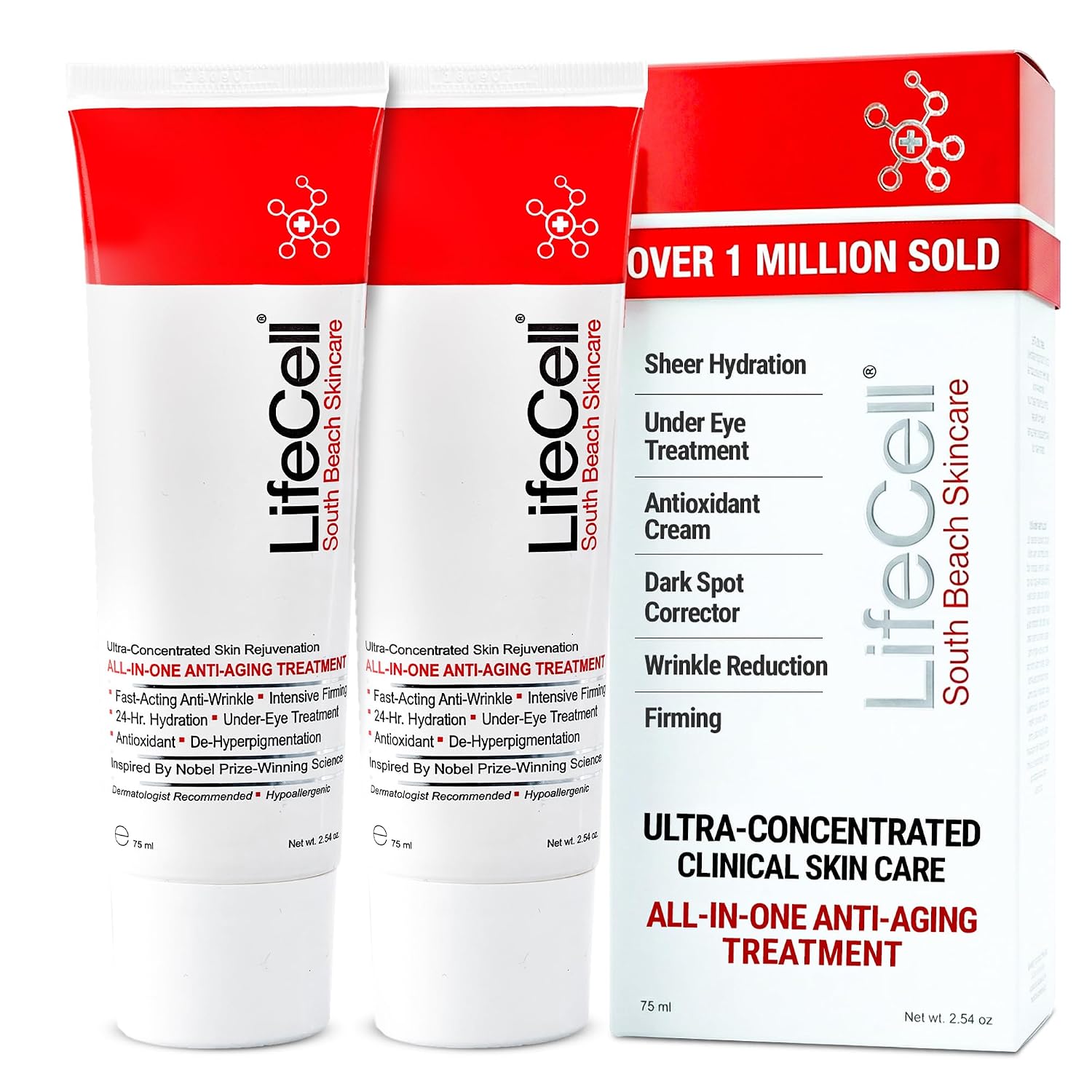 LifeCell All-In-One Anti-Aging Cream (75ml / 2.54oz) (Double Pack)