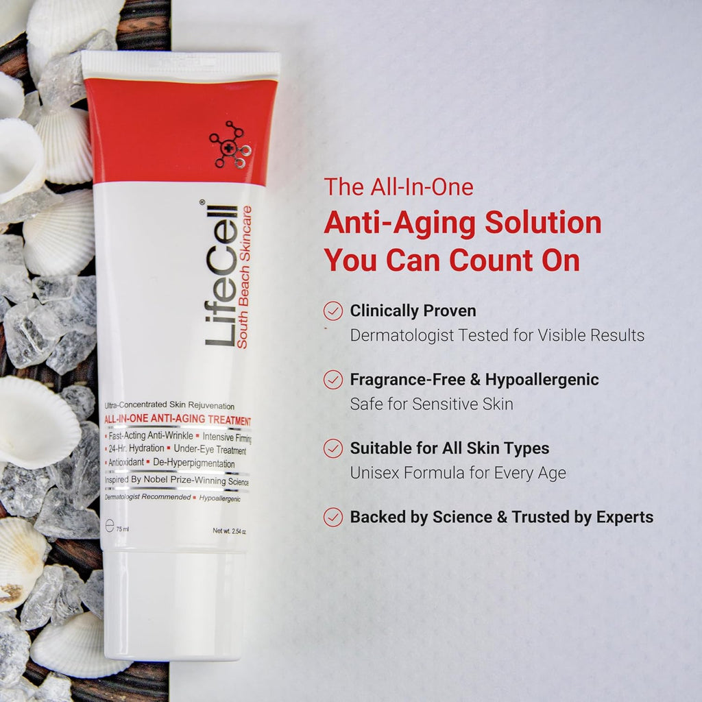LifeCell All-In-One Anti-Aging Cream (75ml / 2.54oz) - (Double Pack)
